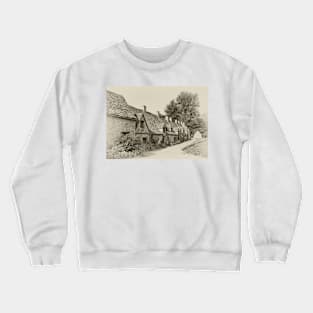 A row of Cotswold cottages Crewneck Sweatshirt